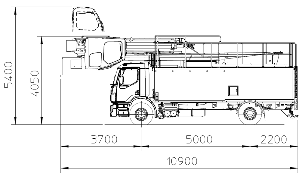 Elephant e-BETA technical drawing