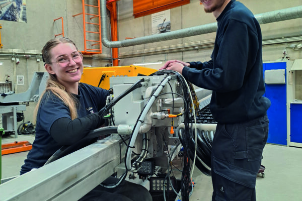 Vestergaard Company apprentices cooporating