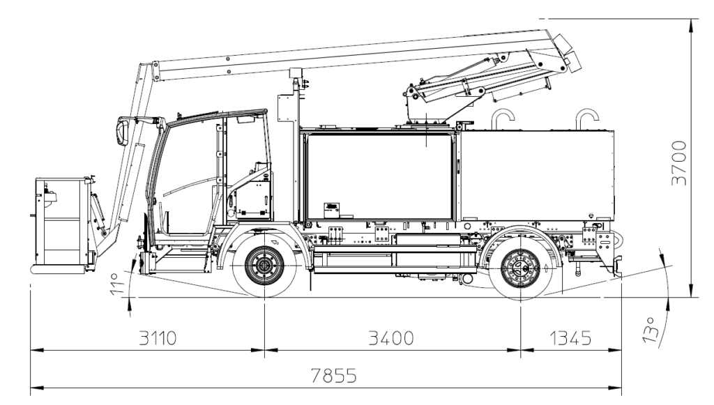 Elephant e-Mini MY Lite technical drawing